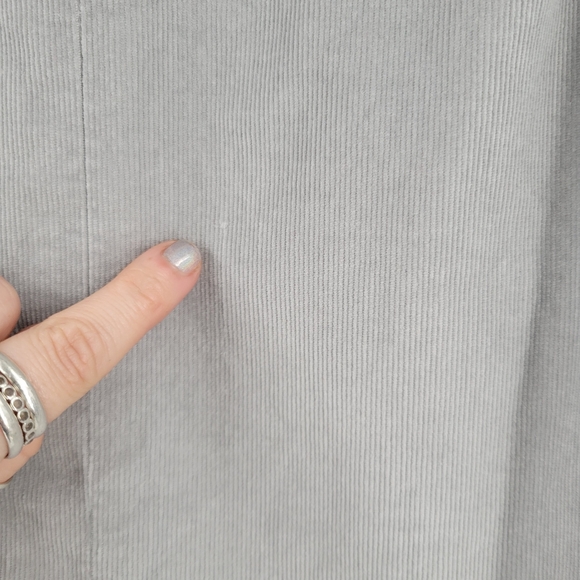 EXPRESS Button Front Corduroy Pencil Skirt Light Grey - Picture 13 of 13